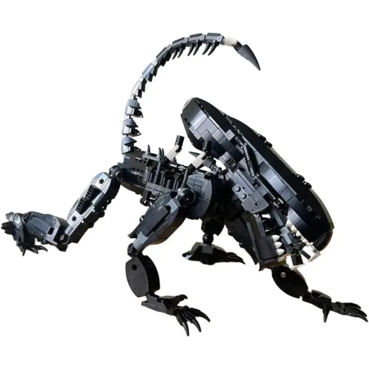 Kit de bloques de construcción de Xenomorph, juguetes coleccionables de modelos de películas, genial para niños o niñas - 1