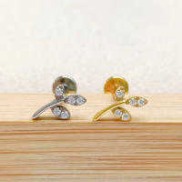 Jewelry3-Piercing corporal de titanio G23, barra de labio, Labret, oreja, hélice, Tragus, Rook, joyería, ovalada, 16G ~ 1,2mm, 1 unidad, nuevo - details 3