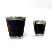 Juego de Tazas de Picnic de Cuero PU 4 unids Ideal para Acampar al Aire Libre - details 5