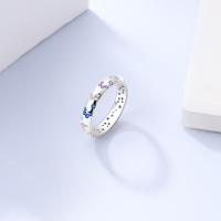 Anillos de mariposa de plata de ley 2023 100% para mujer, anillos de circón coloridos, joyería fina de compromiso de boda, regalos de cumpleaños, 925 - details 3