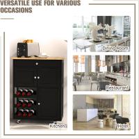 Carro de Cocina de Madera Carrito de Servicio con Ruedas Mueble Island Móvil con Cajón - details 5