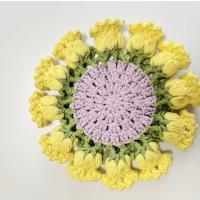 Kit de posavasos de ramo de rosas tejido a manodiyManteles individuales terminados - details 22
