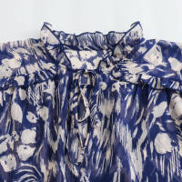 Conjuntos de Falda de Verano para Mujer OUWU Camisa de Manga Larga con Cuello de Lazo, Tops, Minifaldas Acampanadas, Estilo Vintage - details 7