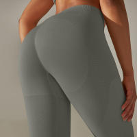 Hamidou-MALLAS DE Yoga sin costuras para mujer, ropa deportiva de entrenamiento, pantalones deportivos de cintura alta - details 33