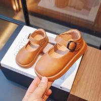 Zapatos de cuero para niñas, calzado elegante de suela suave, Color sólido, estilo coreano, versátil, de princesa, novedad de otoño, 2024 - details 4