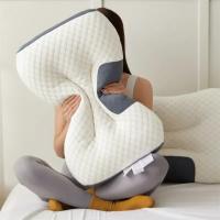 Almohada ortopédica 3D para el cuello, cojín de alta elasticidad, suave, porosidad, lavable, ropa de cama para Hotel y hogar - details 5
