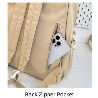 Mochila Capybara de gran capacidad, correas ajustables de nailon para los hombros, bolso escolar de dibujos animados, resistente al agua, con múltiples bolsillos - details 11