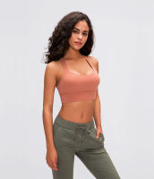 Sujetador Deportivo de Yoga para Mujeres SHINBENE con Correa Cruzada y Almohadilla Plantilla Inalámbrico Top de Entrenamiento Fitness - details 21