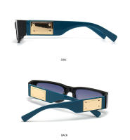 Toyear-gafas de sol rectangulares para hombre y mujer, lentes de sol de marca de lujo, montura pequeña, clásicas, estilo Punk, Vintage, cuadradas - details 13