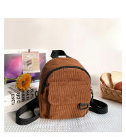 Mochila pequeña de lona para mujer con correa desmontable portátil para citas, viajes, compras, senderismo, camping - details 8