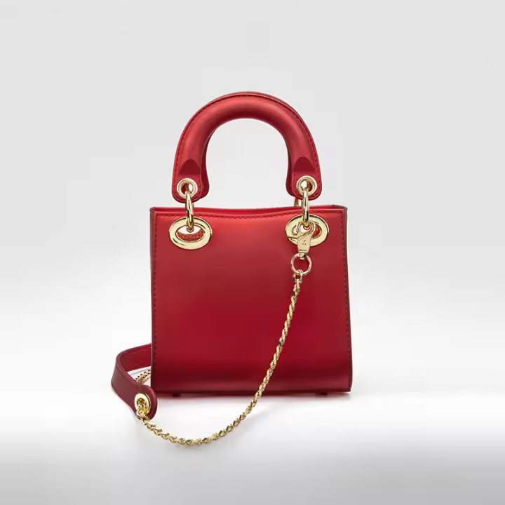 Bolso de Mano Lujoso y Ecológico ZhongT para Mujer Diseño de Moda Bolso Cruzado Pequeño y Cuadrado Versátil Regalo para el Día de la Madre - 1