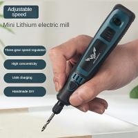 Conjunto de Molinillo Eléctrico Recargable por USB de 15 piezas/50 piezas para Tallar Jade, Molino Eléctrico Doméstico Mini Tipo Bolígrafo Máquina de Molienda Giratoria Herramienta para Esquinas de Muebles - details 4