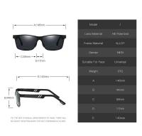 Gafas de Sol de Aluminio Polarizadas para Hombres Pantalla de Color Deslumbrante - details 6