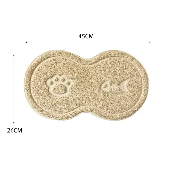 Alfombra de alimentación para mascotas, almohadilla de arena para gatos, alfombra de comida antideslizante para perros, accesorios de alimentación para mascotas - 1