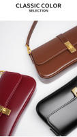 Piel de vaca de alta calidad de nicho Baguette Bolsa, Premium Feeling bolsa de axila, las mujeres 2025 Nuevo Cien Bolsa de hombro, bolsa de crossbody - details 1