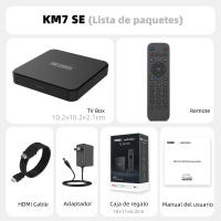 MECOOL-Dispositivo de TV inteligente KM7 Plus, decodificador con Android, certificado por Netflix, Google TV, 4K, Amlogic S905Y4, 2 + 16G, WIFI 2,4G/5G, 100M, LAN, reproductor multimedia - details 7