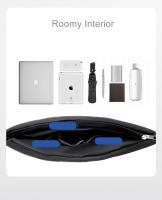 Bolso para ordenador portátil de negocios, maletín de alta calidad, bolso oficial para hombre, gran capacidad, impermeable, negro, azul y gris - details 3