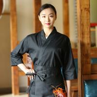 Uniforme de Sushi Unisex, chaqueta de Chef, servicio de comida japonesa, restaurante, abrigo de camarero, ropa de trabajo, Kimono - details 3