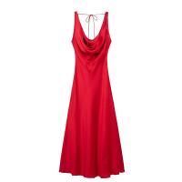 Estilo nuevo vestido largo versátil con textura satinada a la moda para mujer 2590/987/600 - details 5