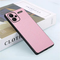 Funda de teléfono para Xiaomi Redmi Note 13 Pro + Plus 5G, protector anticaída de cuero Litchi a prueba de golpes - details 4