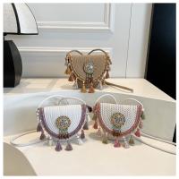 Bolsos Tejidos a Mano Nuevos Bolsos de Paja de Verano Estilo Étnico con Flecos - details 5