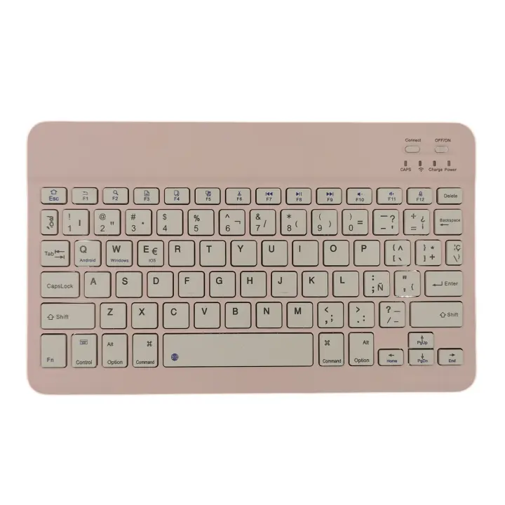 Teclado inalámbrico con Bluetooth para tableta, periférico en español para iPad pro 2021 Air 5 2022, Samsung MiPad 5/6, MatePad, Lenovo, Xiaoxin - 1