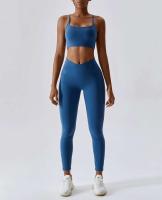 Conjunto de yoga sin costuras de 2 piezas para mujer, sujetador para gimnasio y correr, ropa deportiva, body, sujetador deportivo - details 49