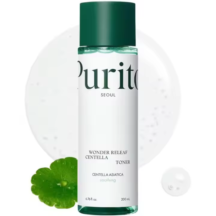 PURITO Seoul Wonder Releaf Centella Centella coreana sin perfume, piel sensible, calmante, tónico facial para rostro, K-Beauty, 200 ml - 1