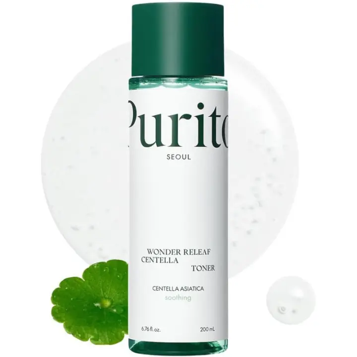 PURITO Seoul Wonder Releaf Centella Centella coreana sin perfume, piel sensible, calmante, tónico facial para rostro, K-Beauty, 200 ml - 1