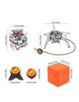 Estufa de Camping de Gas a Prueba de Viento 6800W, Enchufe de Tanque, Enciende con Piezo, Portátil y Plegable - details 5