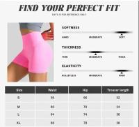 Novedad de verano, pantalones cortos deportivos para gimnasio y Yoga para mujer, pantalones cortos deportivos con estampado de silicona, pantalones cortos deportivos sin costuras con banda acanalada baja - details 0