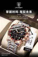 Reloj de cuarzo multifuncional de marca suiza para hombre, reloj luminoso de moda - details 2