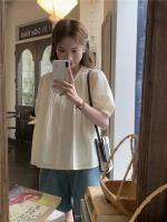 Blusa de verano para mujer, camisa de primavera, blusa para mujer, Blusas largas de gasa, informales, elegantes, Vintage, de manga larga, holgada de gran tamaño, blanca - details 14