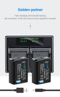 HQIX para Sony ZV-E10 DSC-RX10III RX10II NEX-6 7 3 C3 3N 5N 5T 5R 5C F3 E10 ILCE-QX1 A7M2 A7S Cámara NP-FW50 batería de cargador doble - details 13