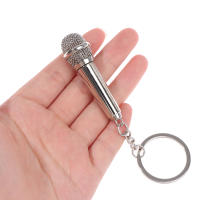 Llavero De Micrófono Hip-Hop De Metal Para Hombres Y Mujeres Llavero De Coche Accesorio Divertido Para Cantantes Regalo Ideal Para Bolso - details 8