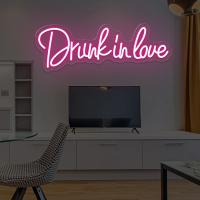 Luces LED de neón borracho en el amor, colgantes para dormitorio, hogar, habitación, boda, fiesta, Bar, Club, decoración de pared, regalo de cumpleaños, lámpara de neón - details 3