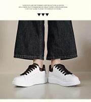 Nuevas zapatillas deportivas informales combinables de primavera para hombre y mujer Mc de cuero blanco con suela gruesa y plantilla de malla transpirable - details 27