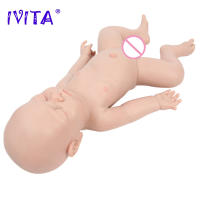 Muñeca de Bebé Renacida de Silicona IVITA Suave, Realista, Juguete Educativo para Niños con Chupete - details 11