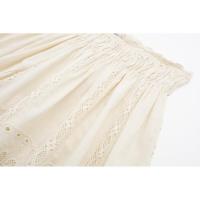 BUNO-Mujeres Verano Moda Bordado Hueco Camisola Top + Pantalones Cortos Dos Piezas Playa Vacaciones Cintura Alta Blanco Pantalones Cortos Conjunto - details 10