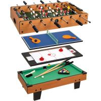 Mesa de Juegos Conversible de Madera Futbolín y Billar en Uno 12 Juegos para Niños y Adultos - details 20