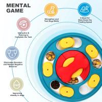 Juguetes de rompecabezas para perros, alimentador lento para aumentar el CI del cachorro, dispensador de comida, vajilla antiasfixia, plato interactivo para lamer perros, suministros para mascotas - details 2