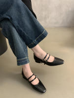 Zapatos Mary Jane de tacón en bloque para desplazamientos suaves estilo hada francesa - details 6