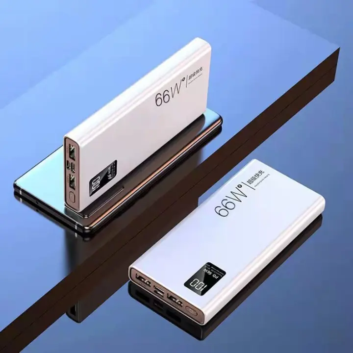 PowerBank portátil delgado para exteriores con indicador de potencia LED, carga rápida, 50000 mAh, 66W, 5V3A - 1