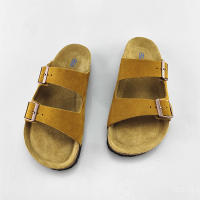 Zapatillas de cuero de vacuno, zapatillas frescas, zapatos de playa de verano, suela antideslizante suave, zapatos de pareja para hombres y mujeres - details 24