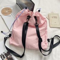 Mochila con cordón de nailon de estilo coreano, bolso deportivo ligero de nailon de Color fresco, bolso de viaje al aire libre Harajuku dulce para senderismo - details 13