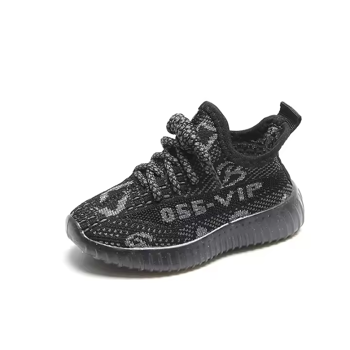 Liquidación de Zapatillas Deportivas para Niños Primavera 2025 Versión Coreana de Zapatos de Red para Niños Medianos y Pequeños Zapatos de Bebé de Suela Suave - 1