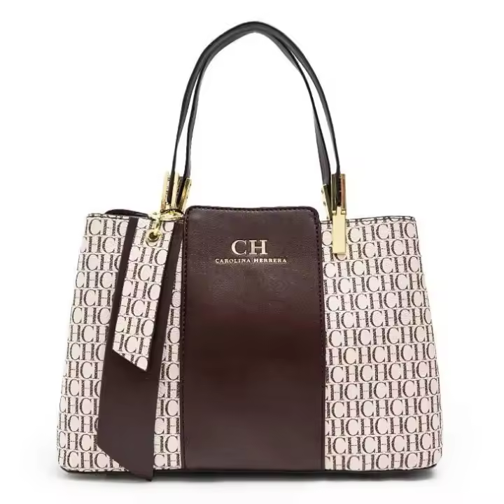 CH Bolso de mujer de marca de gran capacidad Letras Temperamento Diseño de moda Sentido Compras versátiles Elegante bandolera Mochila de lujo de alta gama - 1