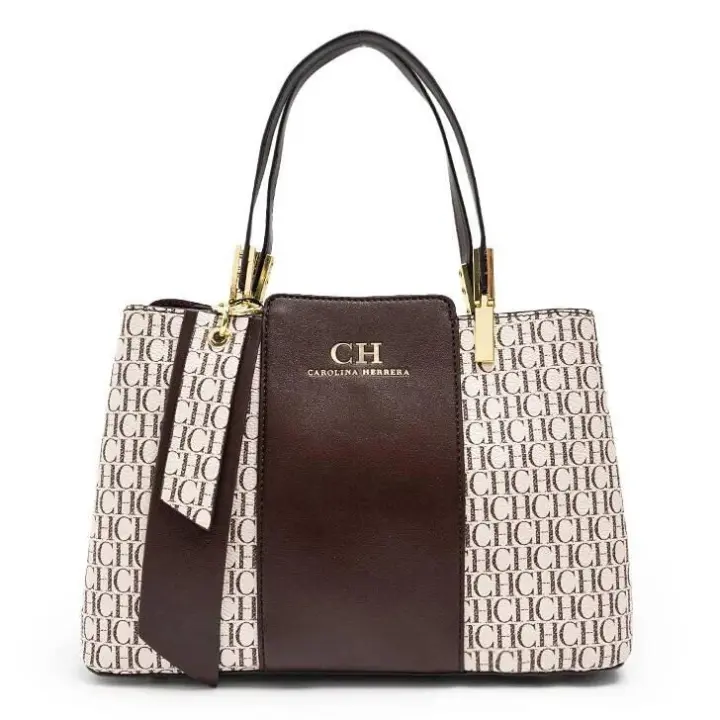 CH Bolso de mujer de marca de gran capacidad Letras Temperamento Diseño de moda Sentido Compras versátiles Elegante bandolera Mochila de lujo de alta gama - 1