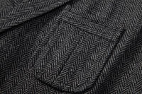 Chaleco de Tweed Grueso de Moda Retro para Hombres Chaleco de Fiesta de Ocio Casual Británico con Múltiples Bolsillos - details 7
