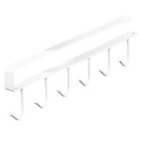 Soporte para tazas de café, 6 ganchos, estante multifunción, armario de cocina, organizador de artículos diversos, colgador de almacenamiento B - details 0